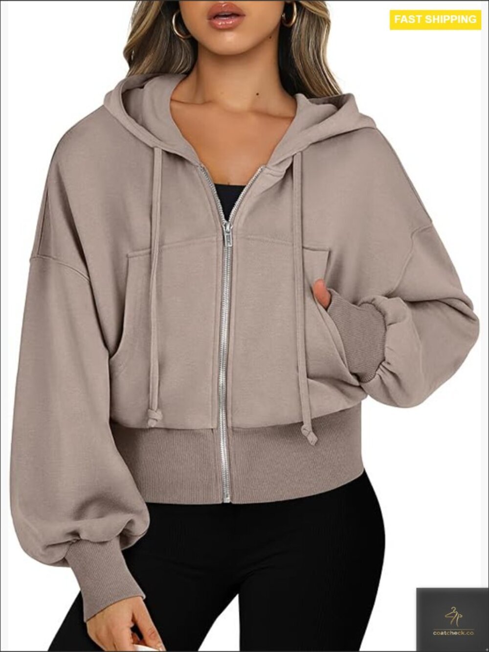 Cropped Zip Up Hoodie Y2K Sweatshirt Casual Comfy Fashion Trendy Layer Jacket